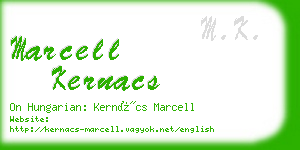 marcell kernacs business card